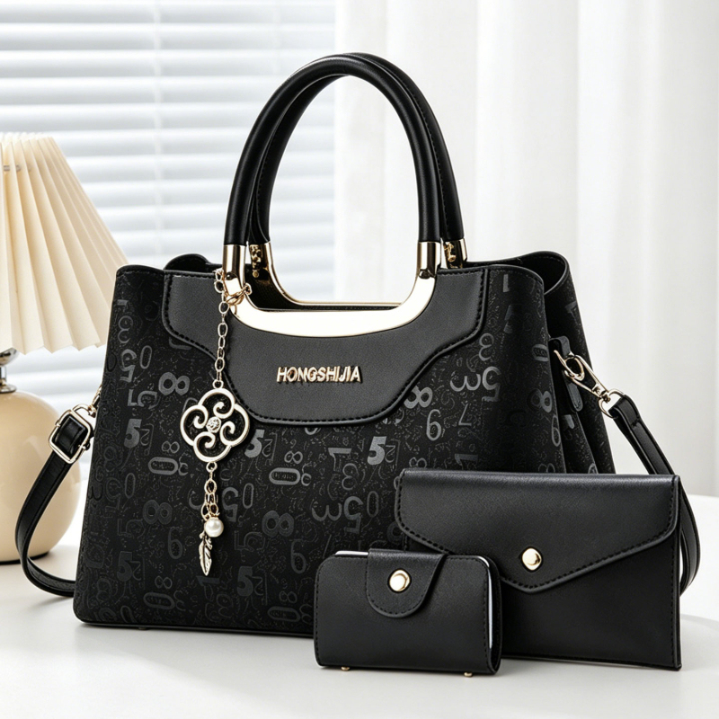Women Bags Crossbody - 3-piece Fashion Women's Handbag Set, Light