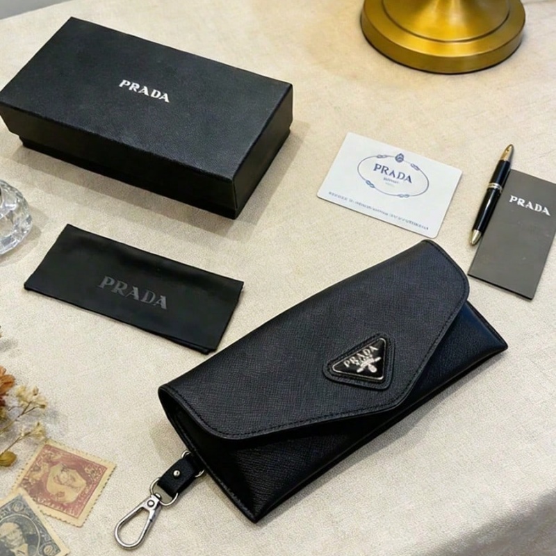 Prada Black Leather Eyeglass C - Women Bags Prada ulasan dan harga