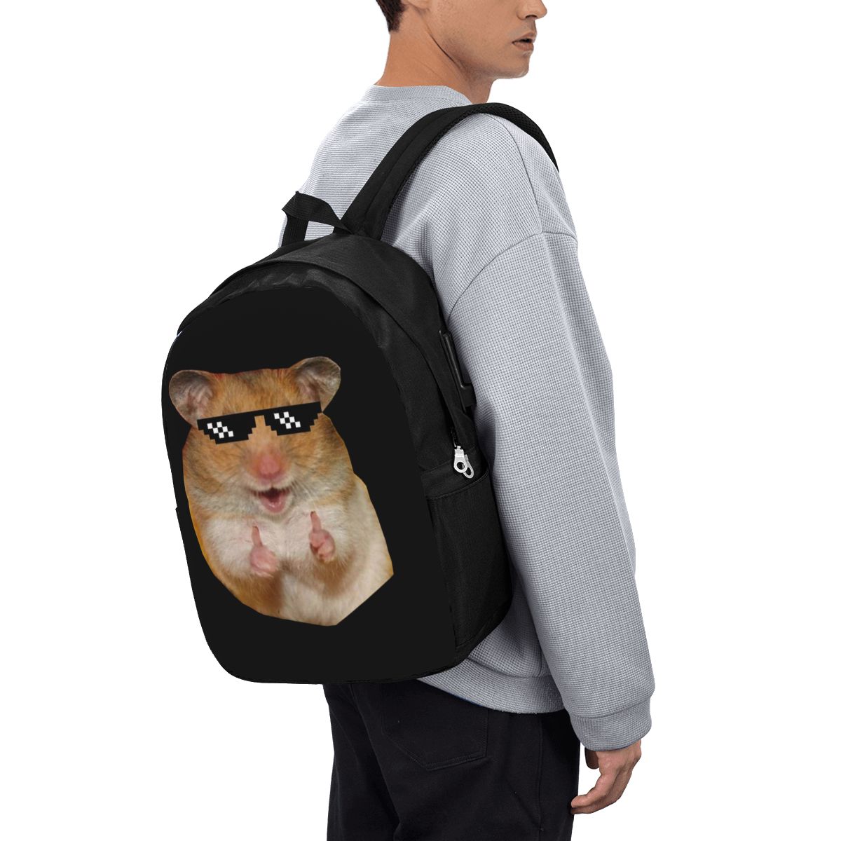Funny Hamster Backpack Travel  - Women Bags College ulasan dan harga