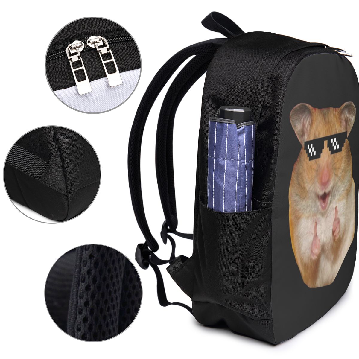 Funny Hamster Backpack Travel  - Women Bags College ulasan dan harga