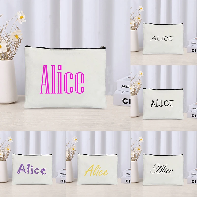 Custom Your Name Cosmetic Bag  - Women Bags Price ulasan dan harga