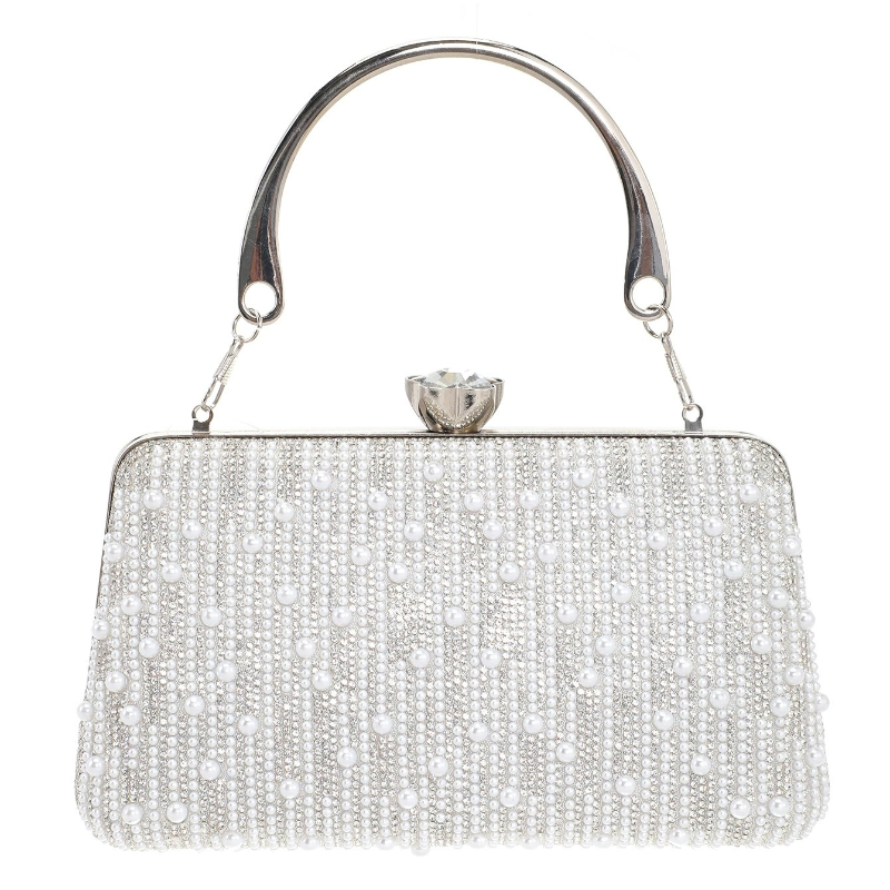 Formal Silver Evening Bags Wom - Evening Bag Beaded ulasan dan harga