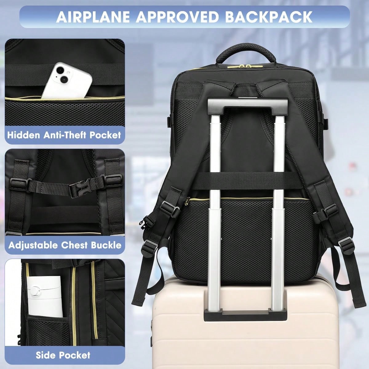 Large Carry On Travel Backpack - Women Bags College ulasan dan harga