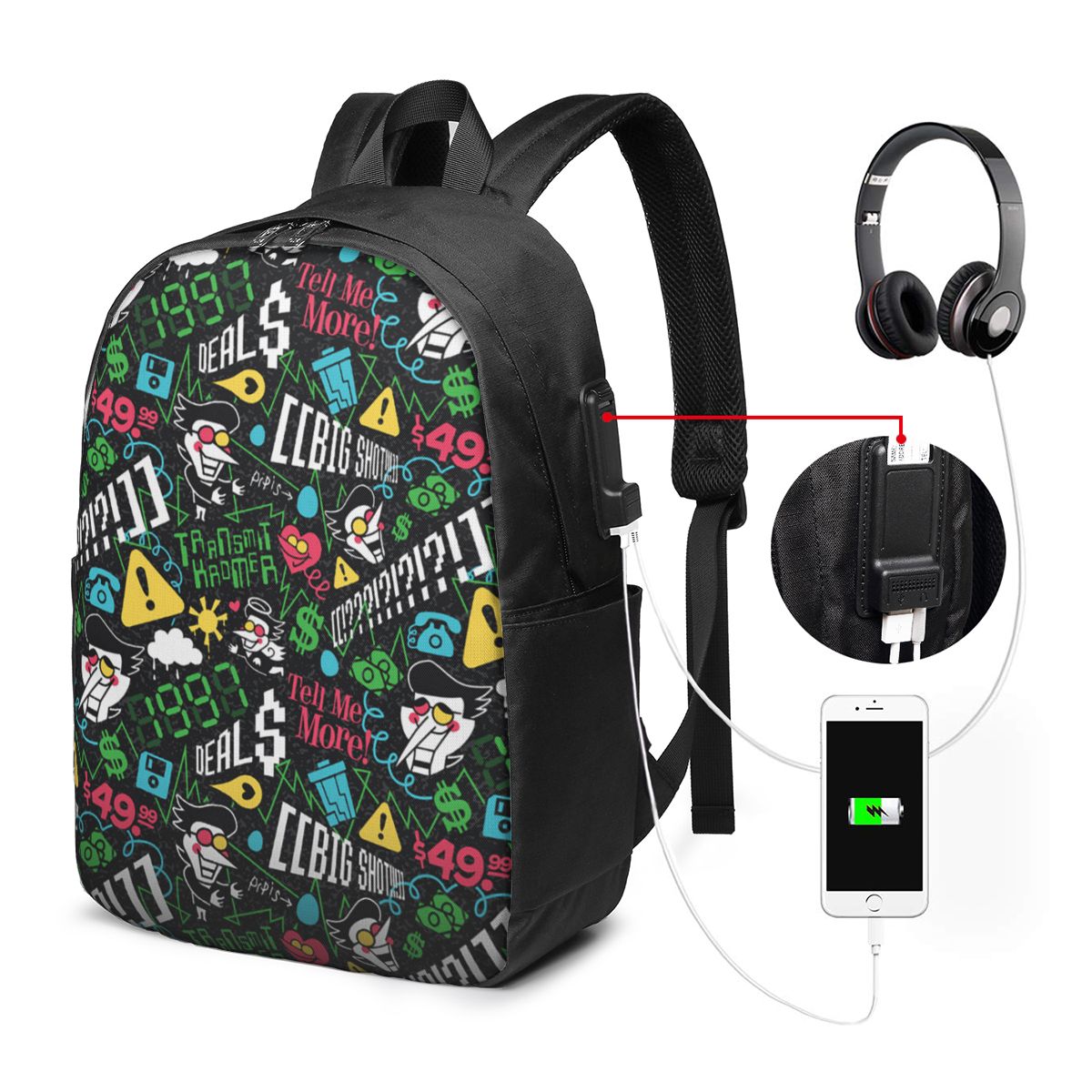 Deltarune SPAMTON G Backpack T - Women Bags College ulasan dan harga