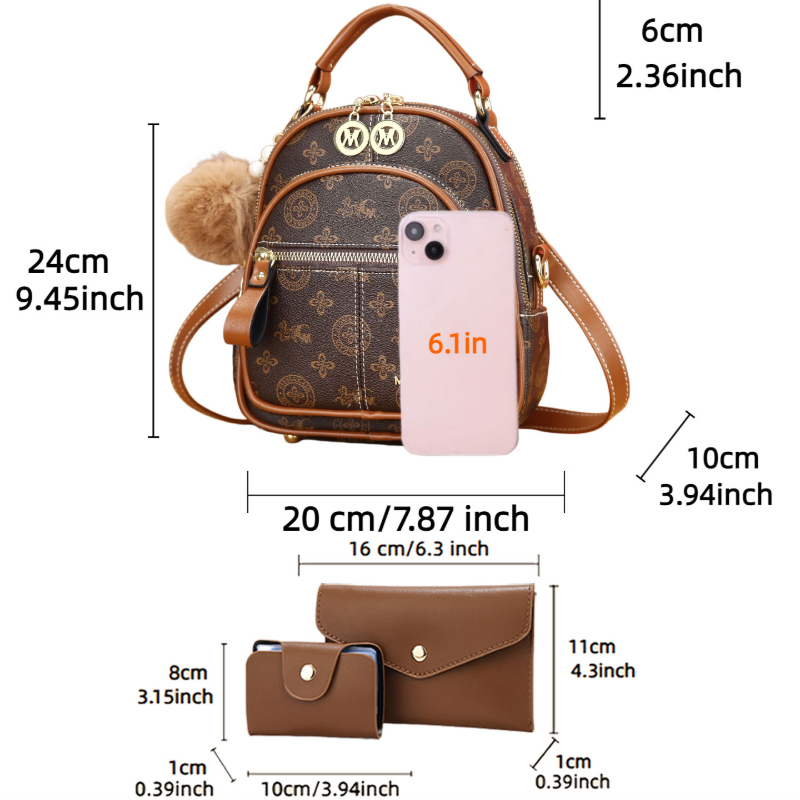 3-piece women's bag set, light - Women Bags Crossbody ulasan dan harga