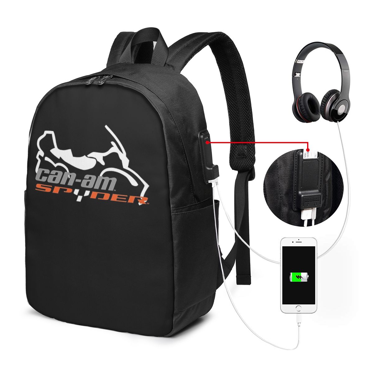 Can-Am BRP Motorcycle Backpack - Women Bags College ulasan dan harga