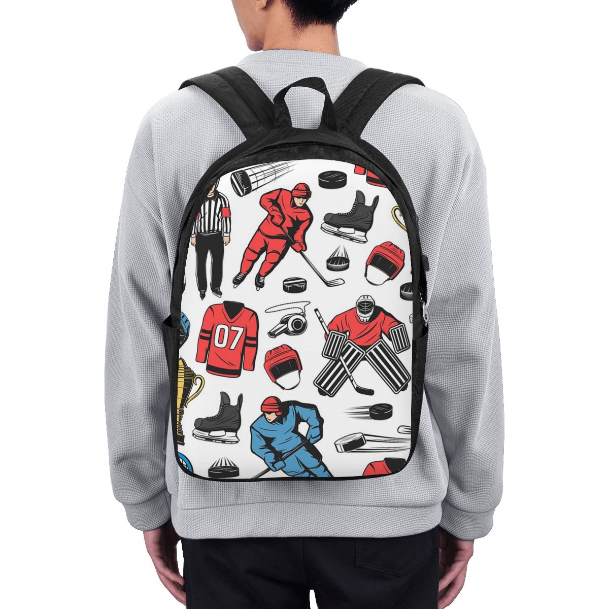 Ice Hockey Players On Rink Bac - Women Bags College ulasan dan harga