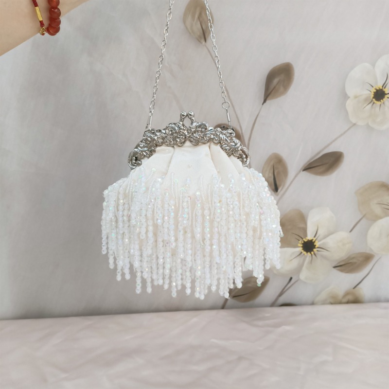 Elegant Bride Bags Vintage Tas - Evening Bag Beaded ulasan dan harga