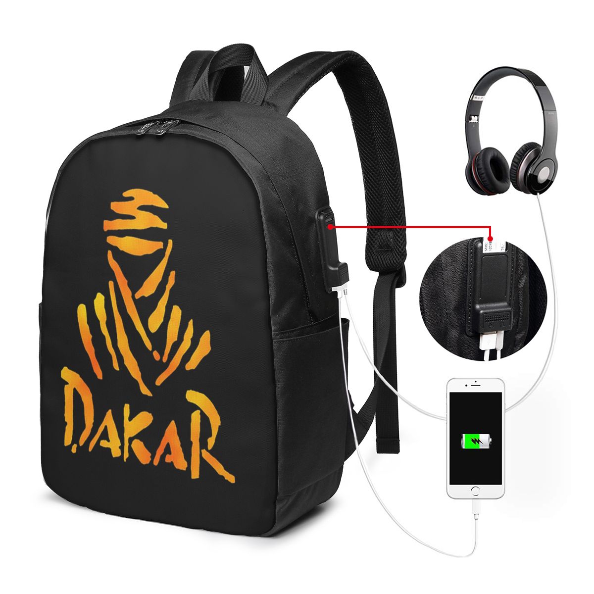 Dakar Rally Motorcycle Backpac - Women Bags College ulasan dan harga