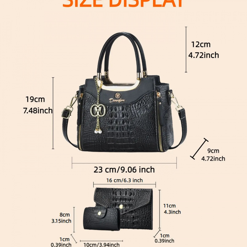 Women's Crocodile Texture Hand - Women Bags Crossbody ulasan dan harga