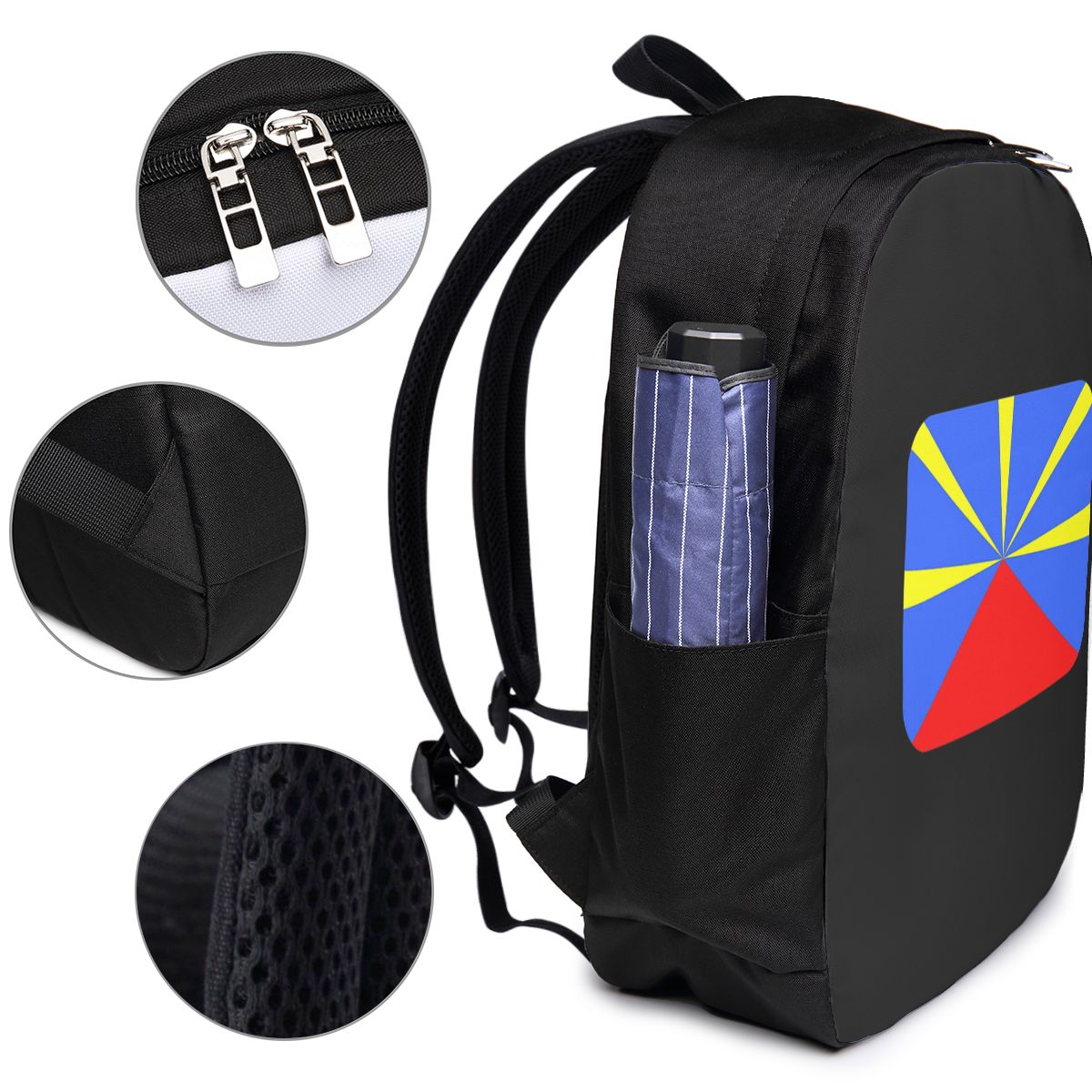 974 Reunion Island Flag Backpa - Women Bags College ulasan dan harga