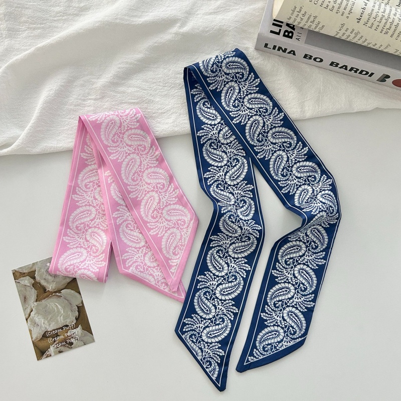 Paisley Print Satin Skinny Sca - Women Bags Office ulasan dan harga