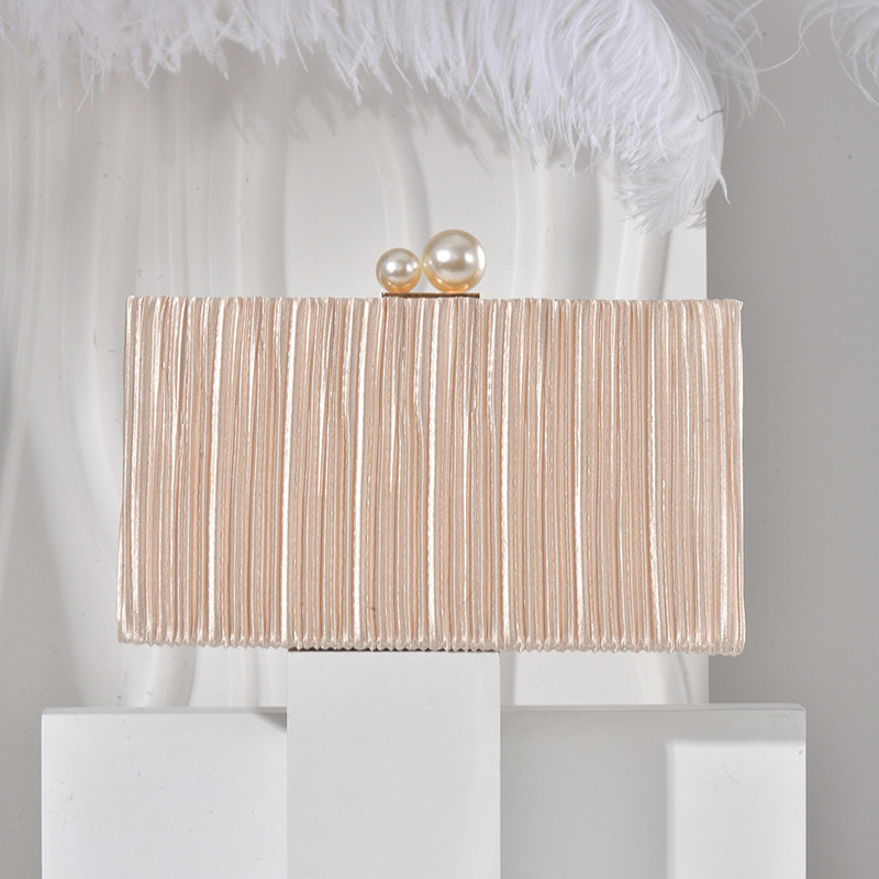 Pure Color Shimmering Fabric C - Evening Bag Beaded ulasan dan harga
