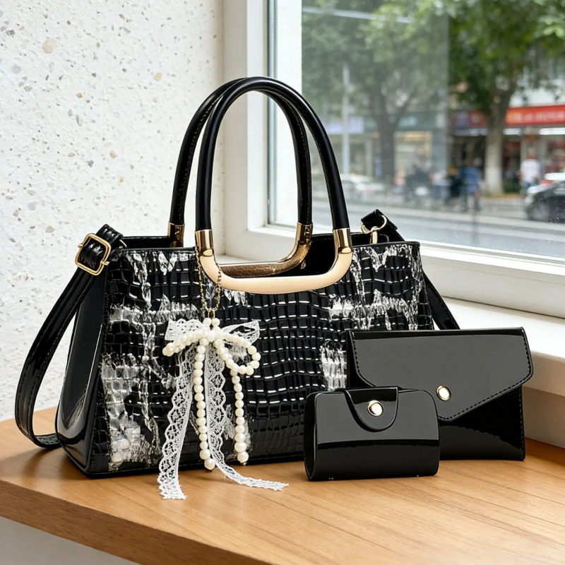 Women's Handbag Set, Crocodile - Women Bags Crossbody ulasan dan harga