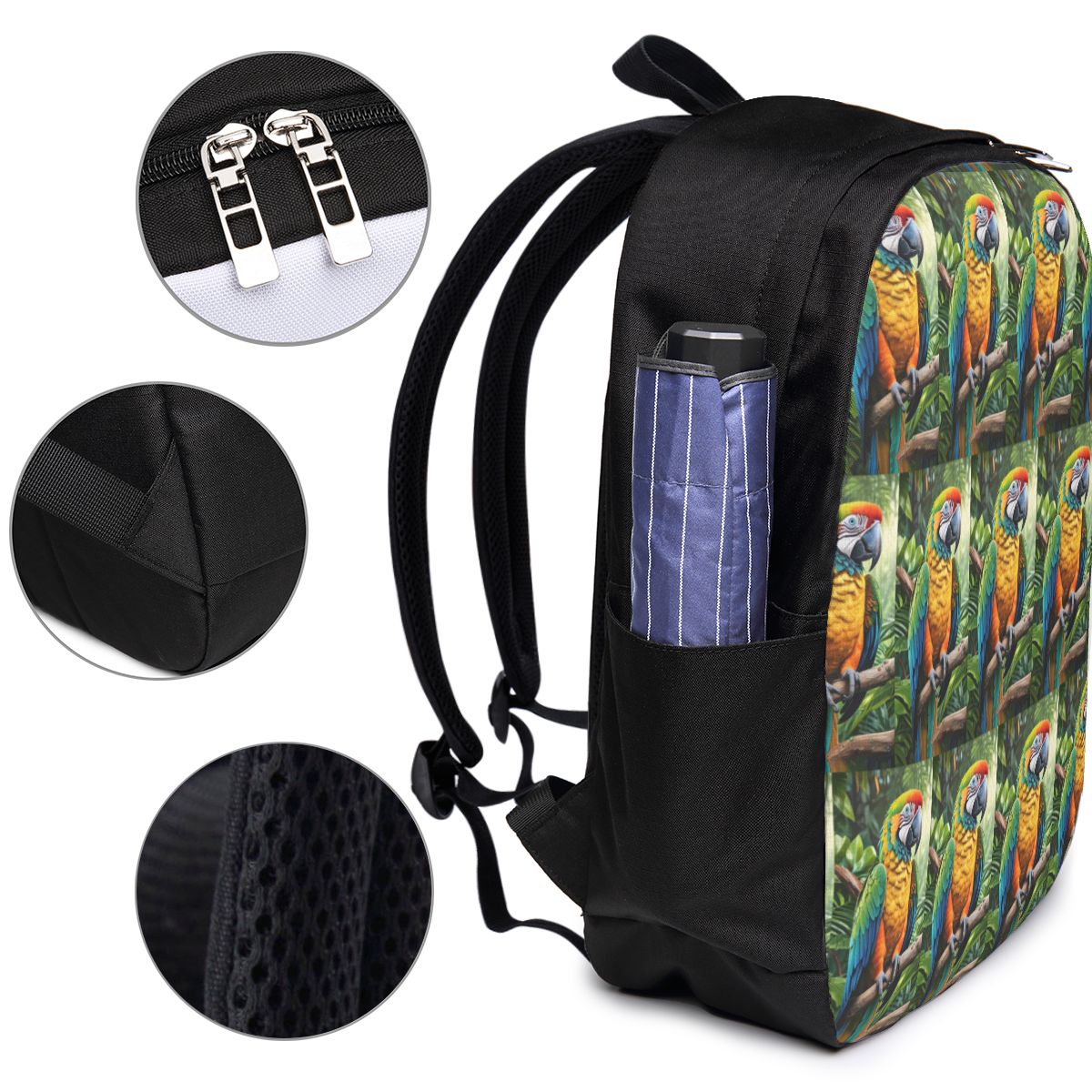Cute Macaw Parrots Backpack Tr - Women Bags College ulasan dan harga