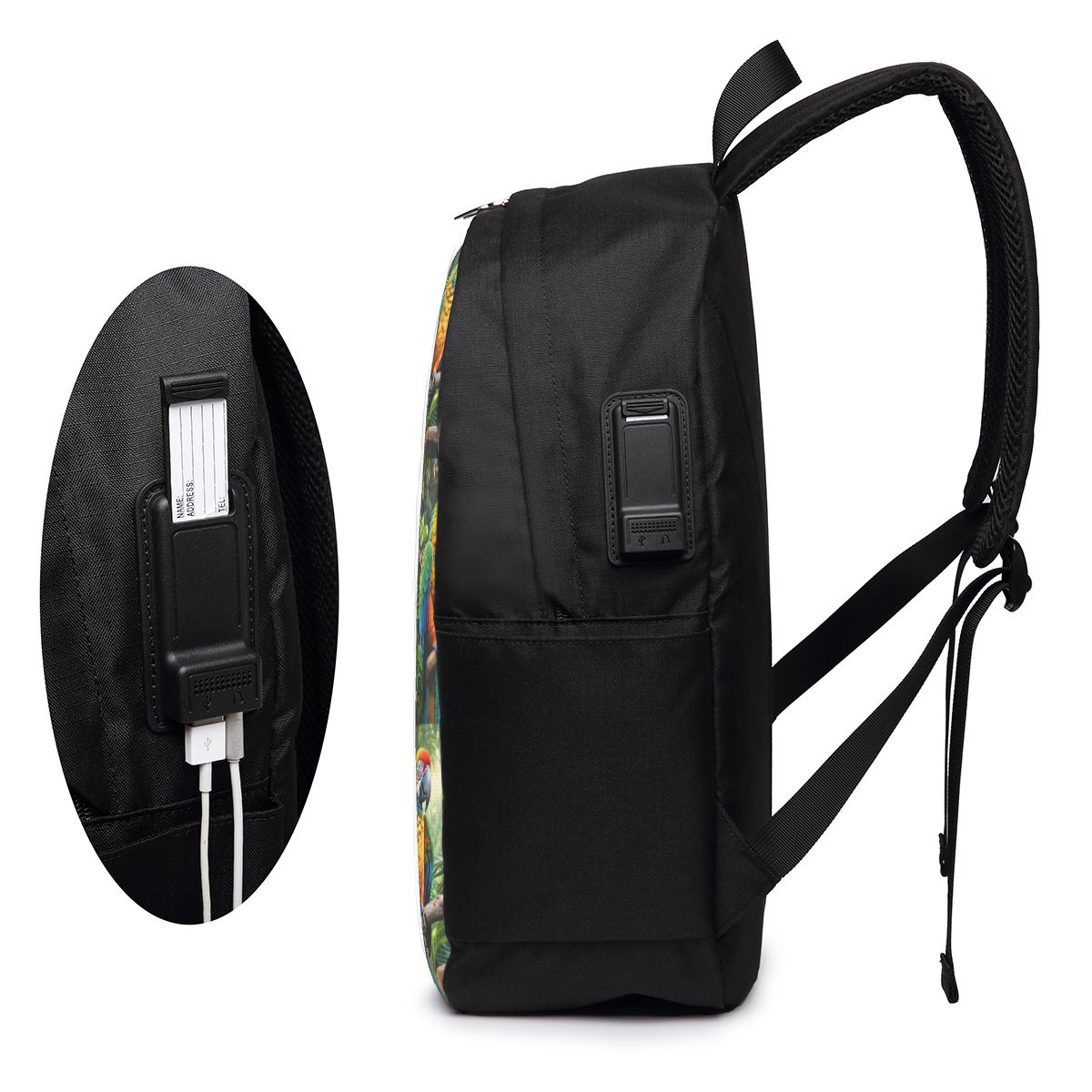 Cute Macaw Parrots Backpack Tr - Women Bags College ulasan dan harga