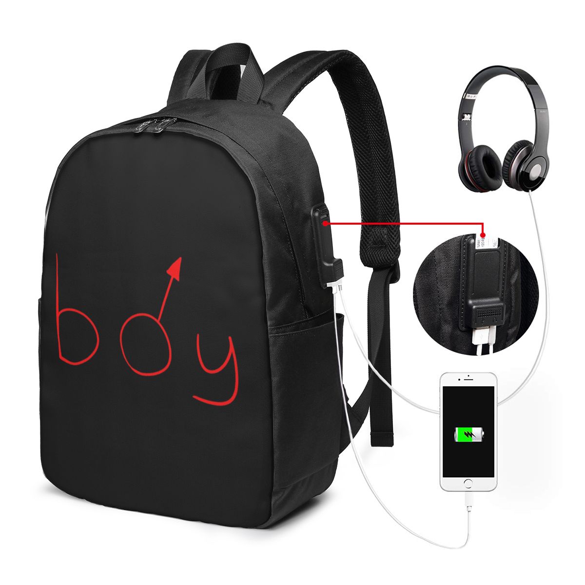 Boymoder Hat And Shirt Backpac - Women Bags College ulasan dan harga