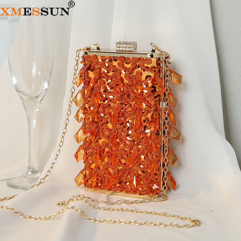 XMESSUN New Diamonds Beaded Ev - Evening Bag Beaded ulasan dan harga
