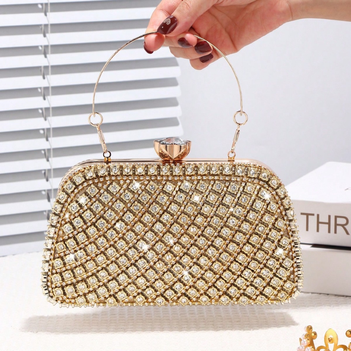 Luxury Diamonds Glitter Evenin - Evening Bag Beaded ulasan dan harga