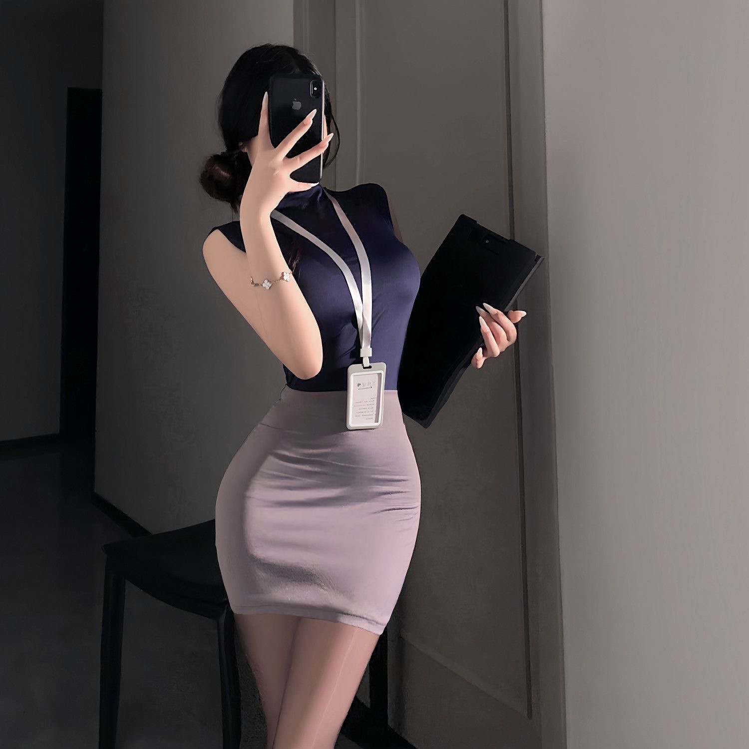 Sweet Skirts Set OL Sexy Pure  - Women Bags Office ulasan dan harga