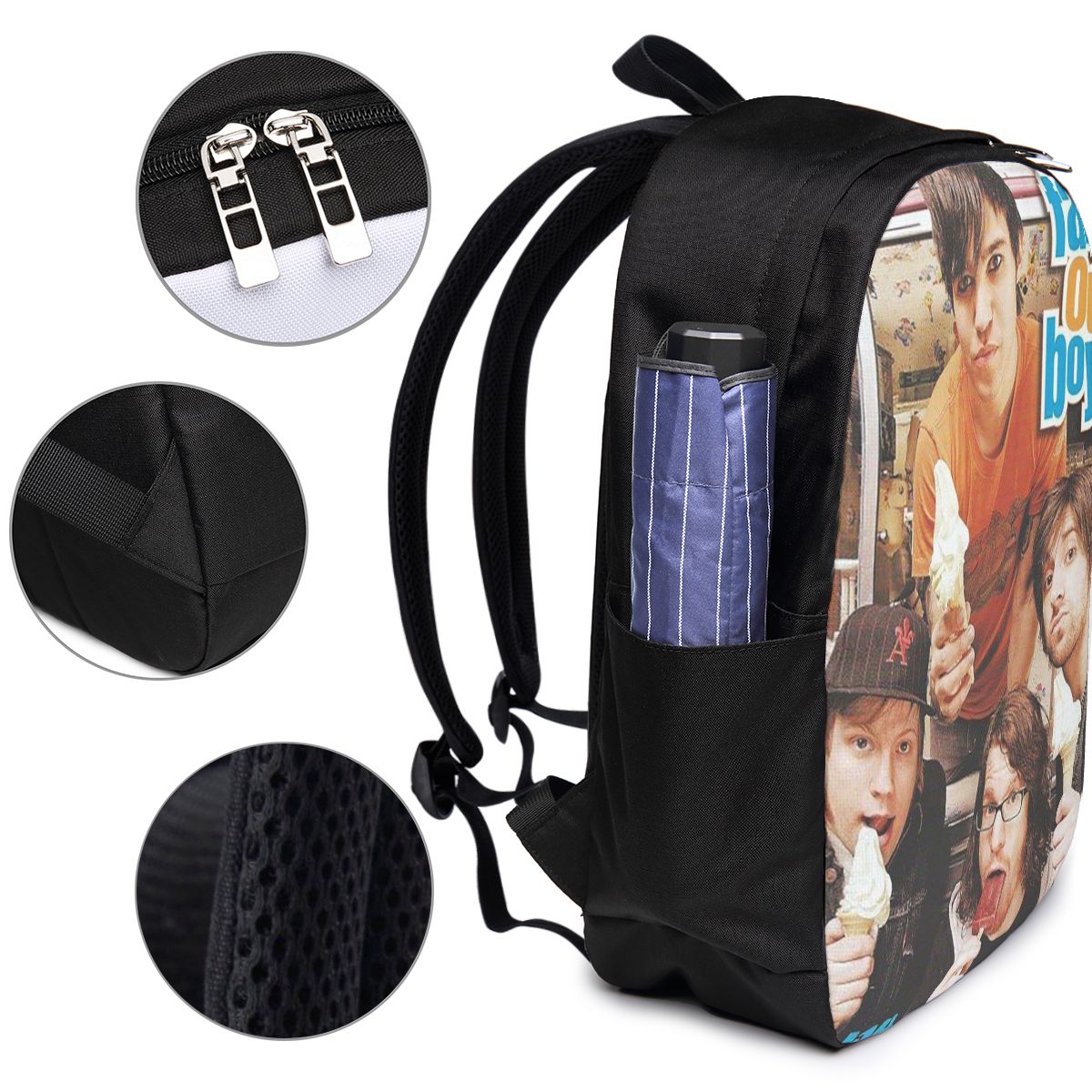 Fall Out Boy Backpack Travel N - Women Bags College ulasan dan harga