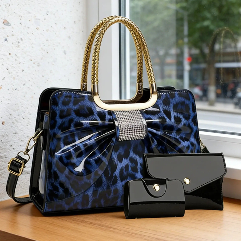 Butterfly Knot Leopard Print W - Women Bags Crossbody ulasan dan harga